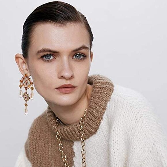 Bridal Formal Chandelier Pearl Earrings - Picture 6 of 6